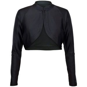 BNWT New! Never Worn UV Skin Black Long Sleeve Women's Shoulder Shrug Balero